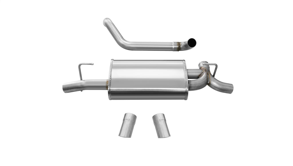 Corsa Performance 21013 2.5in. Axle-Back Dual Rear Exit with Turn Downs for Select Jeep Wrangler