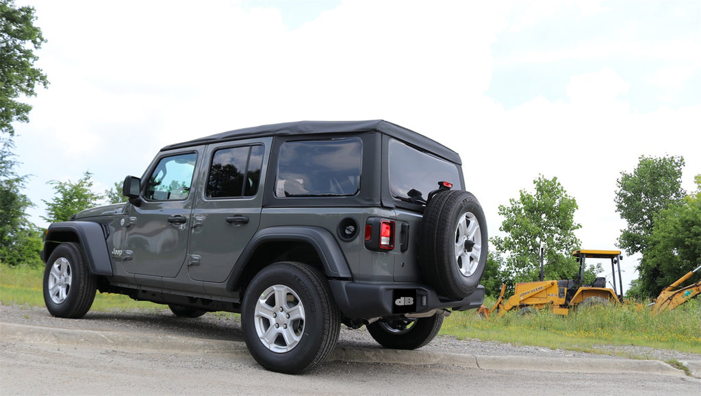 Corsa Performance 21013 2.5in. Axle-Back Dual Rear Exit with Turn Downs for Select Jeep Wrangler