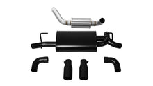 Load image into Gallery viewer, Corsa Performance 21016BLK 2.5in. Axle-Back Dual Rear Exit with Single 3.5in. Straight Cut Tips (Full Syste for Select Jeep Wrangler
