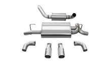 Load image into Gallery viewer, Corsa Performance 21016 2.5in. Axle-Back Dual Rear Exit with Single 3.5in. Polished Straight Cut Tips for Select Jeep Wrangler