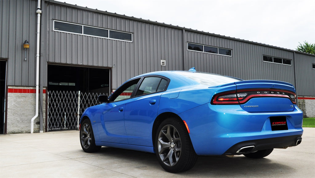 Corsa Performance 21018 2.75in. Cat-Back Dual Rear Exit without Tips for Select Chrysler 300, Dodge Charger