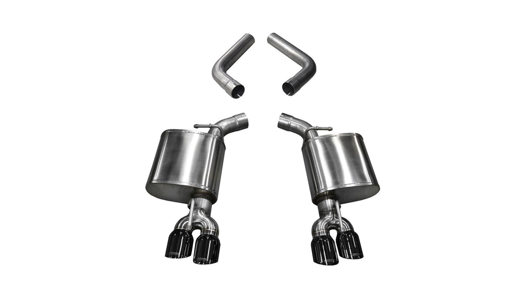 Corsa Performance 21020BLK 2.75in. Axle-Back Dual Rear Exit with Twin 3.5in. Black PVD Pro-Series Tips for Select Dodge Challenger