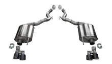 Load image into Gallery viewer, Corsa Performance 21050BLK 3.0in. Axle-Back Dual Rear Exit with Twin 4.0in. Black PVD Pro-Series Tips for Select Ford Mustang