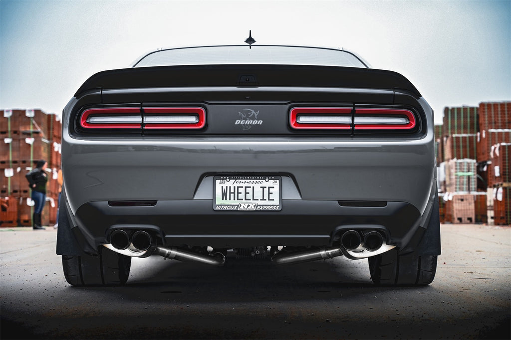 Corsa Performance 21070BLK 2.75in. Valved Cat-Back Dual Rear Exit with Twin 3.5in. Polished Black PVD Pro S for Select Dodge Challenger, Dodge Charger