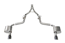 Load image into Gallery viewer, Corsa Performance 21072BLK 2.75in. Valved Cat-Back Dual Rear Exit with Single 4.5in. Black PVD Tips for Select Dodge Charger