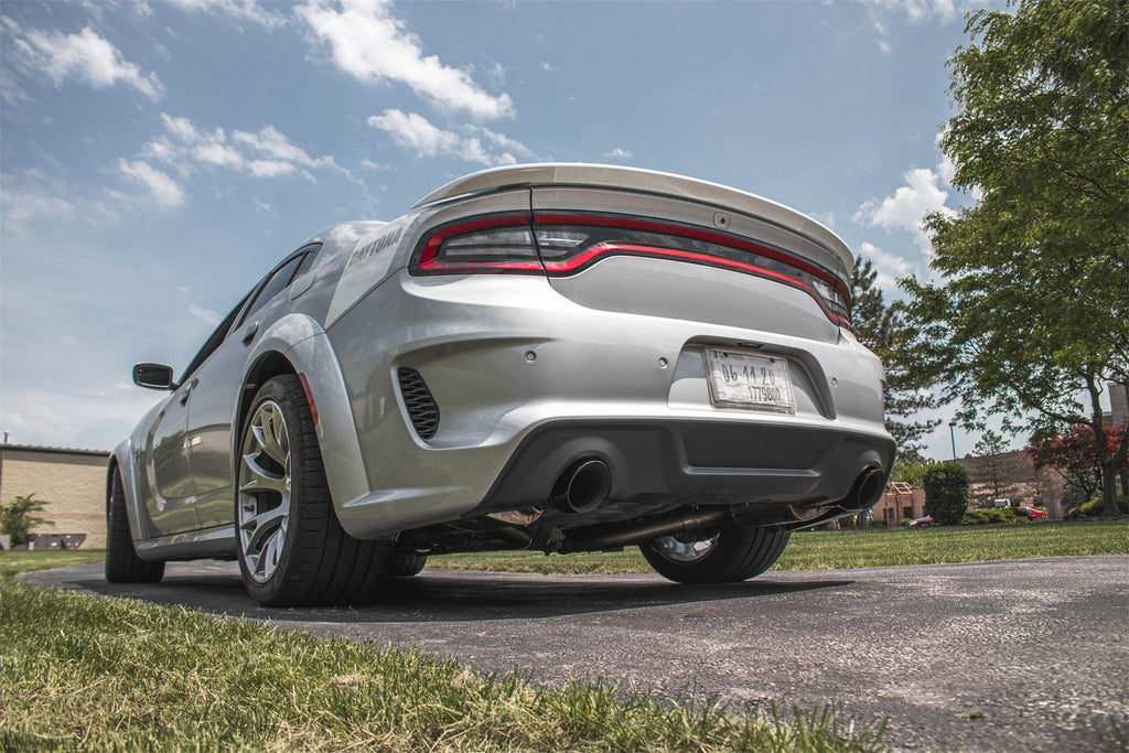 Corsa Performance 21072 2.75in. Valved Cat-Back Dual Rear Exit with Single 4.5in. Polished Tips for Select Dodge Charger