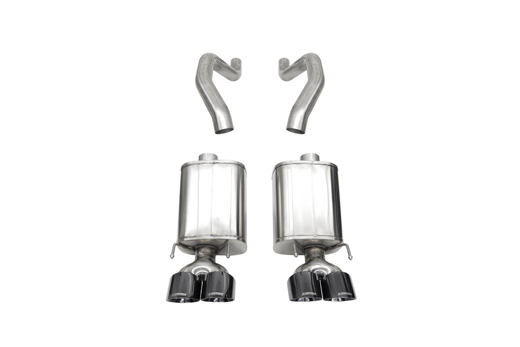 Corsa Performance 21077BLK 3.0in. Axle-Back Dual Rear Exit with Twin 4.5in. Black PVD Pro Series Tips for Select Chevrolet Corvette