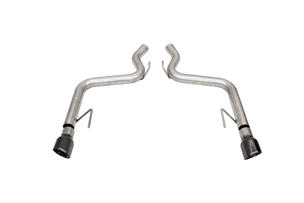 Corsa Performance 21086BLK 3.0in. Axle-Back Dual Rear Track Series Exhaust System with 4.5in. Polished Blac for Select Ford Mustang