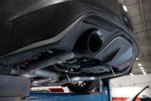 Load image into Gallery viewer, Corsa Performance 21086BLK 3.0in. Axle-Back Dual Rear Track Series Exhaust System with 4.5in. Polished Blac for Select Ford Mustang