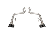 Load image into Gallery viewer, Corsa Performance 21087BLK 3.0in. Axle-Back Dual Rear Track Series Exhaust System with Twin 4.0in. Polished for Select Ford Mustang