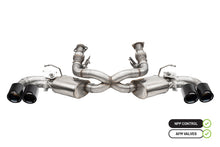 Load image into Gallery viewer, Corsa Performance 21100CFBLK 3.0in. Cat-Back 4 Valve Dual Rear Exit NPP Exhaust System with Carbon Fiber/Blac for Select Chevrolet Corvette