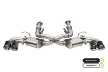 Load image into Gallery viewer, Corsa Performance 21100CF 3.0in. Cat-Back 4 Valve Dual Rear Exit NPP Exhaust System with Carbon Fiber/Poli for Select Chevrolet Corvette