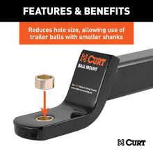 Load image into Gallery viewer, CURT 21100 Trailer Ball Reducer Bushing (From 1" to 3/4" Stem)