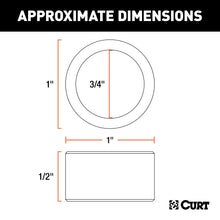 Load image into Gallery viewer, CURT 21101 Trailer Ball Reducer Bushing (From 1" to 3/4" Stem, Packaged)