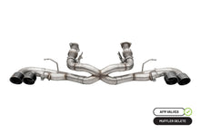 Load image into Gallery viewer, Corsa Performance 21102BLK 3.0in. Muffler Delete Cat-Back Exhaust System with AFM Valve and 4.5in. Black PV for Select Chevrolet Corvette