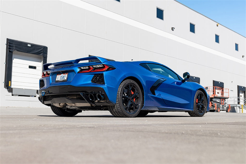Corsa Performance 21103BLK 3.0in. Cat-Back Dual Rear Exit NPP Exhaust System with AFM Simulator and 4.5in. for Select Chevrolet Corvette