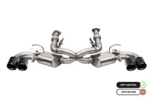 Load image into Gallery viewer, Corsa Performance 21103CFBLK 3.0in. Cat-Back Dual Rear Exit NPP Exhaust System with AFM Simulator with 4.5in. for Select Chevrolet Corvette