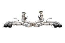 Load image into Gallery viewer, Corsa Performance 21104BLK 3.0in. Track Series Cat-Back Muffler Delete Exhaust System with 4.5in. Black PVD for Select Chevrolet Corvette