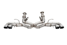 Load image into Gallery viewer, Corsa Performance 21104 3.0in. Track Series Cat-Back Muffler Delete Exhaust System with 4.5in. Polished for Select Chevrolet Corvette