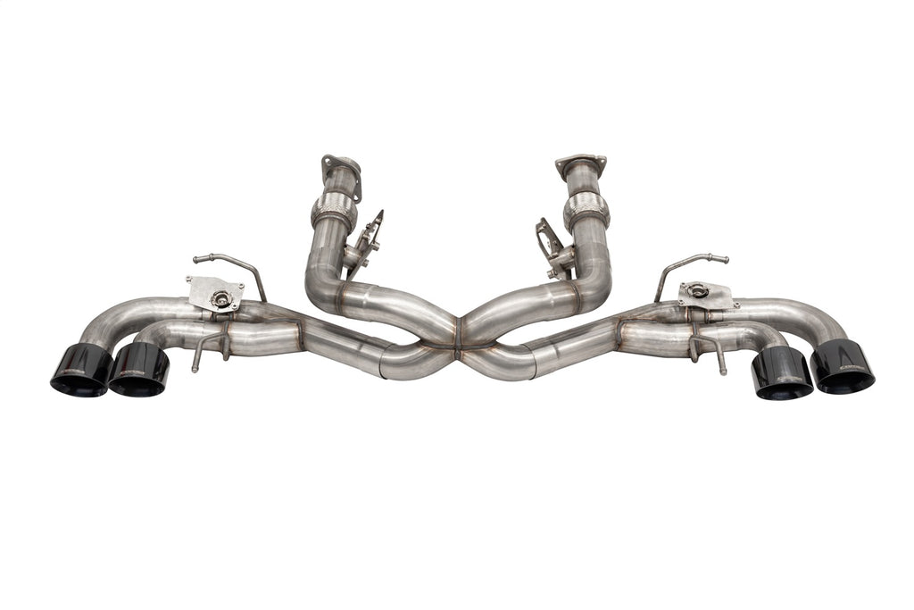 Corsa Performance 21105BLK 3.0in. Muffler Delete Cat-Back Exhaust System with NPP Sound control and 4.5in. for Select Chevrolet Corvette