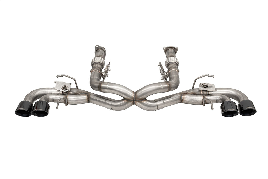 Corsa Performance 21106BLK 3.0in. Muffler Delete 4 Valve Cat-Back Exhaust System with NPP Sound control and for Select Chevrolet Corvette