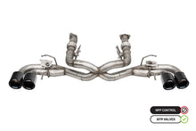 Load image into Gallery viewer, Corsa Performance 21106CFBLK 3.0in. Muffler Delete 4 Valve Cat-Back Exhaust System with NPP Sound control wit for Select Chevrolet Corvette