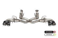 Load image into Gallery viewer, Corsa Performance 21106CF 3.0in. Muffler Delete 4 Valve Cat-Back Exhaust System with NPP Sound control wit for Select Chevrolet Corvette