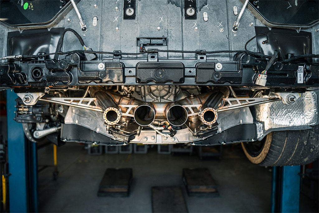 Corsa Performance 21113 3.0in. Track Series Muffler Delete Catback Exhaust System for Select Chevrolet Corvette, Chevrolet Tahoe, GMC Yukon