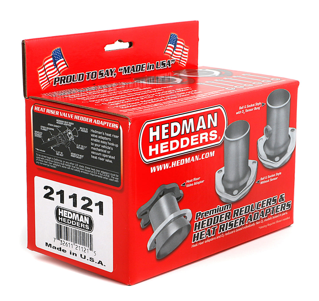 Hedman Hedders 21121 3 in. Gasket-Style Aluminized Header Reducers For 3 in. Exhaust