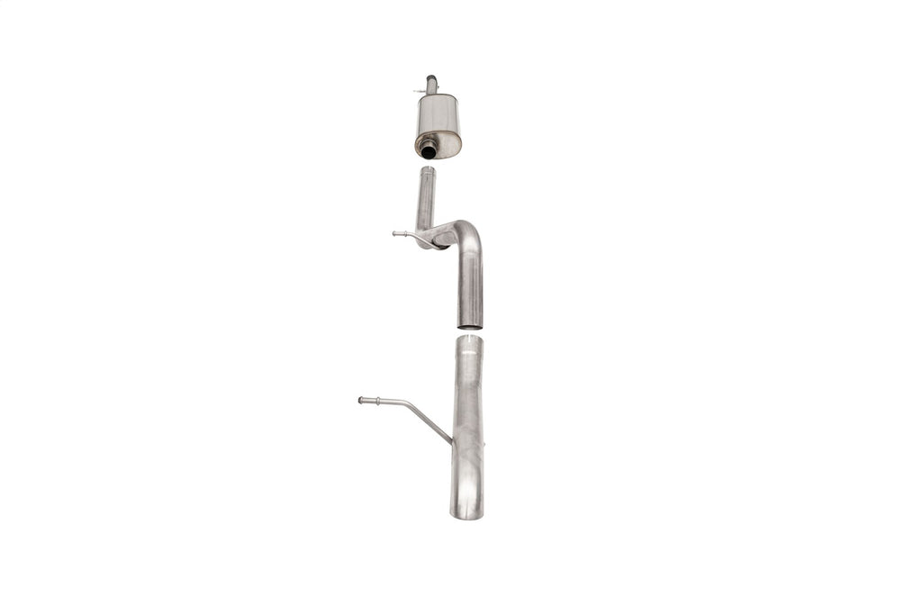 Corsa Performance 21121 2.75in. Cat-Back Single Rear Exit with Turn Down Tip for Select Jeep Wrangler, Jeep Wrangler JK