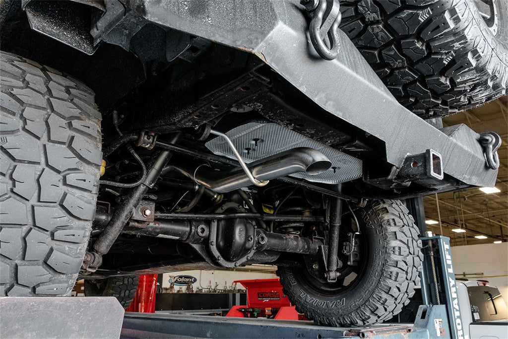 Corsa Performance 21121 2.75in. Cat-Back Single Rear Exit with Turn Down Tip for Select Jeep Wrangler, Jeep Wrangler JK
