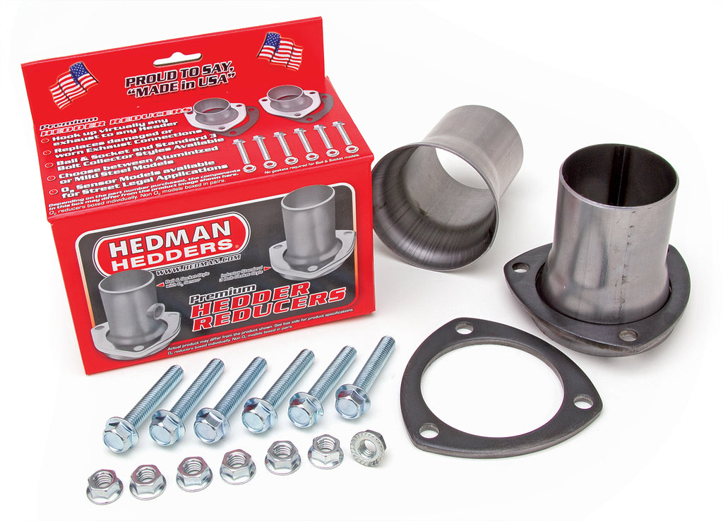 Hedman Hedders 21123 2-1/2 in. Ball-Style, Steel Header Reducers For 2-1/2 in. Exhaust