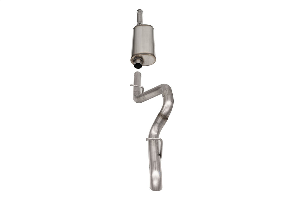 Corsa Performance 21123 2.75in. Cat-Back Single Rear Exit with Turn Down Tip for Select Jeep Wrangler