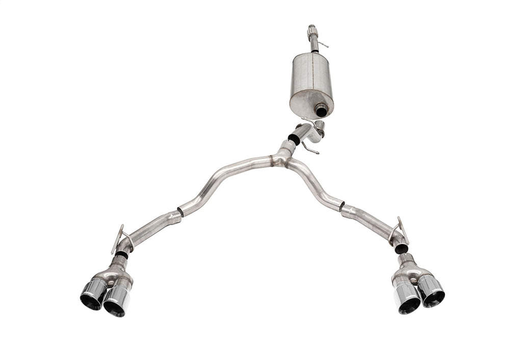 Corsa Performance 21127 3.0in. to 2.75in. Dual Rear Exit Cat-Back Exhaust System with Twin 4.0in. Tips for Select Chevrolet Tahoe, GMC Yukon