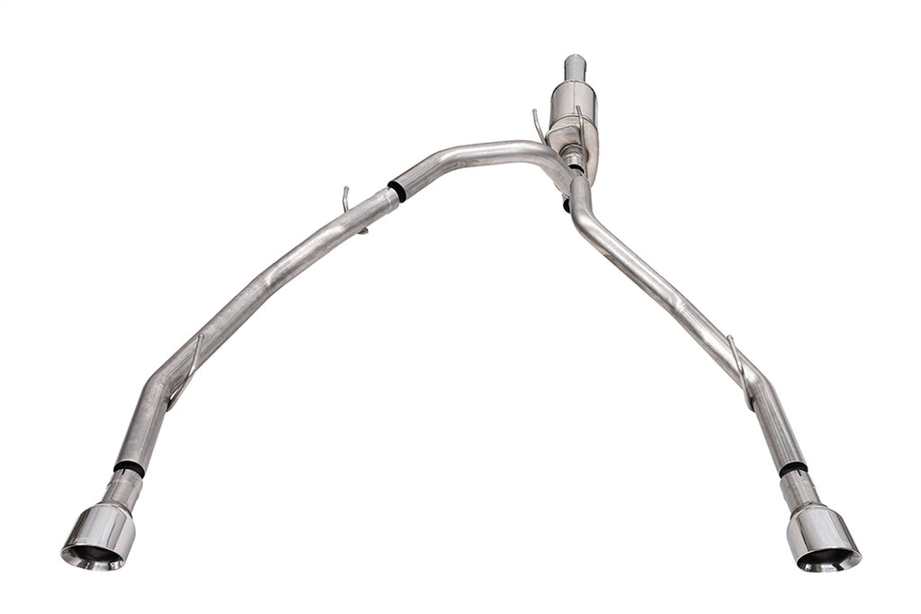Corsa Performance 21139 3in. Cat-Back Exhaust; 4in.Polished Pro-Series Slash Cut Twin Tip for Select Ram 1500, Ram Classic