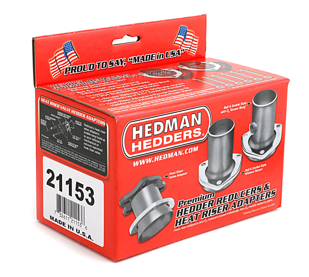 Hedman Hedders 21153 2-1/2 in. Aluminized, Ball-Style Header  Collector Conversion Kit
