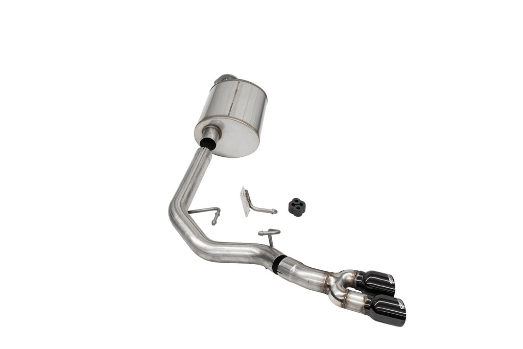 Corsa Performance 21153BLK 3.0in. Front of Tire Exit Catback Exhaust System with Twin 3.5in. Tips for Select Ford F-150