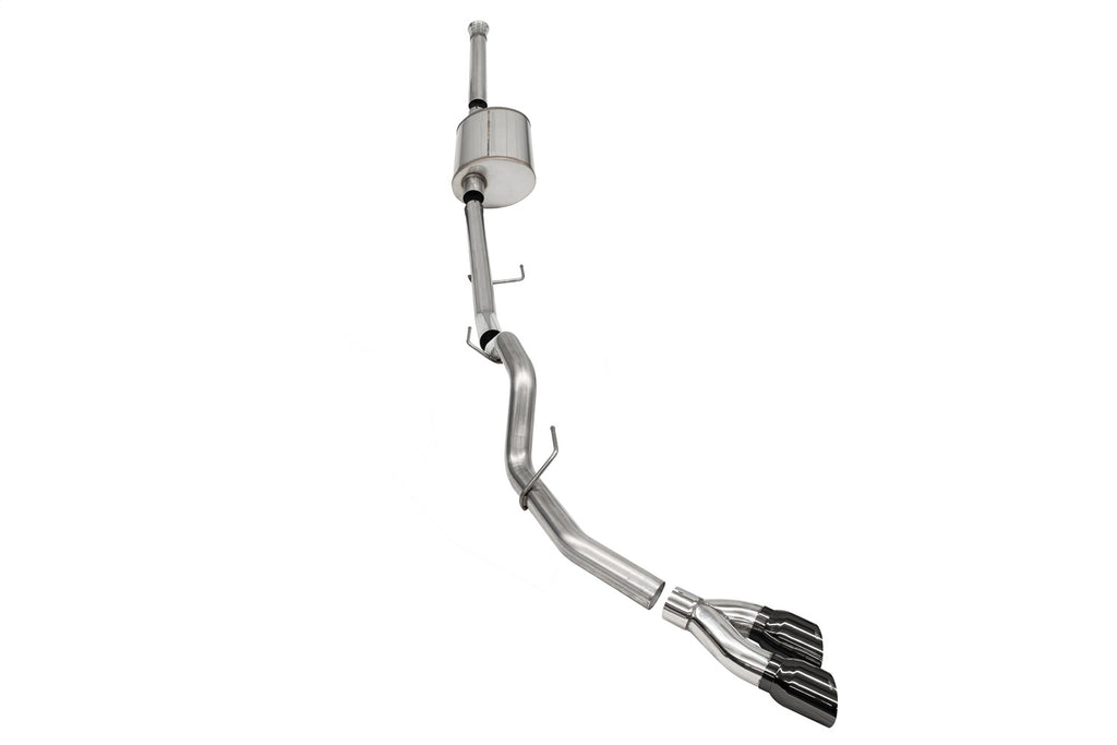 Corsa Performance 21160BLK 3.0in. Single Side Exit Catback Exhaust System with Twin 4.0in. Tips for Select Ford F-150