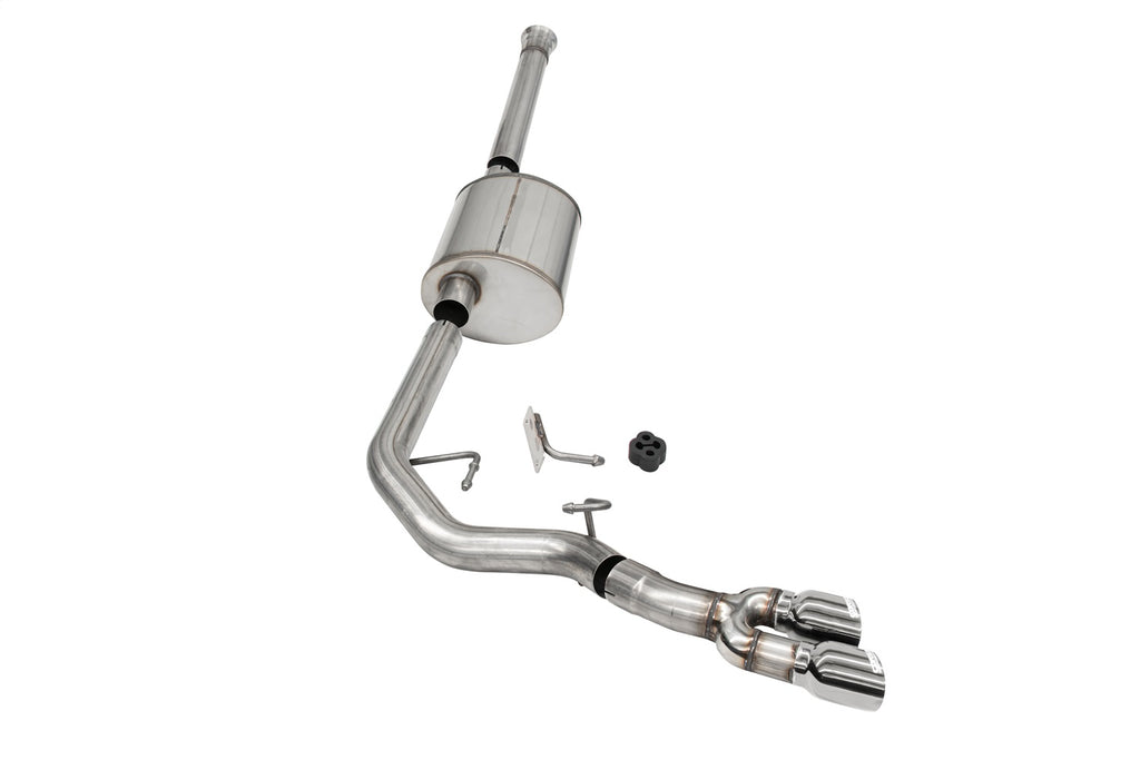 Corsa Performance 21168 3.0in. Front of Tire Exit Catback Exhaust System with Twin 3.5in. Tips for Select Ford F-150