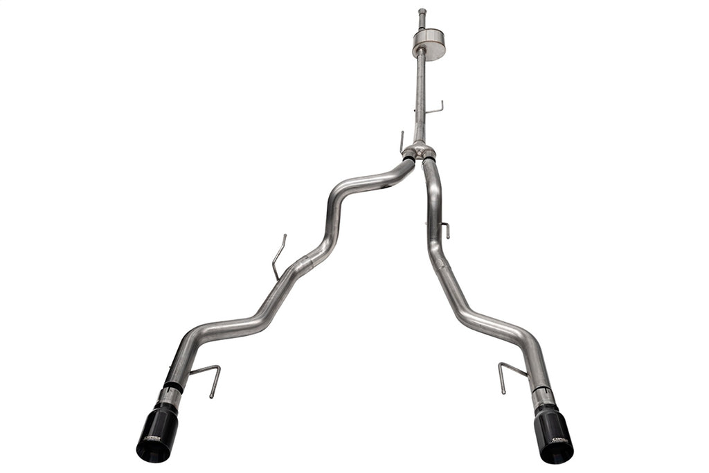 Corsa Performance 21183BLK 3.0in. to 2.75in. Dual Rear Exit Cat-back Exhaust System with 4.0in. Black PVD S for Select Ford F-150