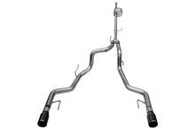Load image into Gallery viewer, Corsa Performance 21183BLK 3.0in. to 2.75in. Dual Rear Exit Cat-back Exhaust System with 4.0in. Black PVD S for Select Ford F-150