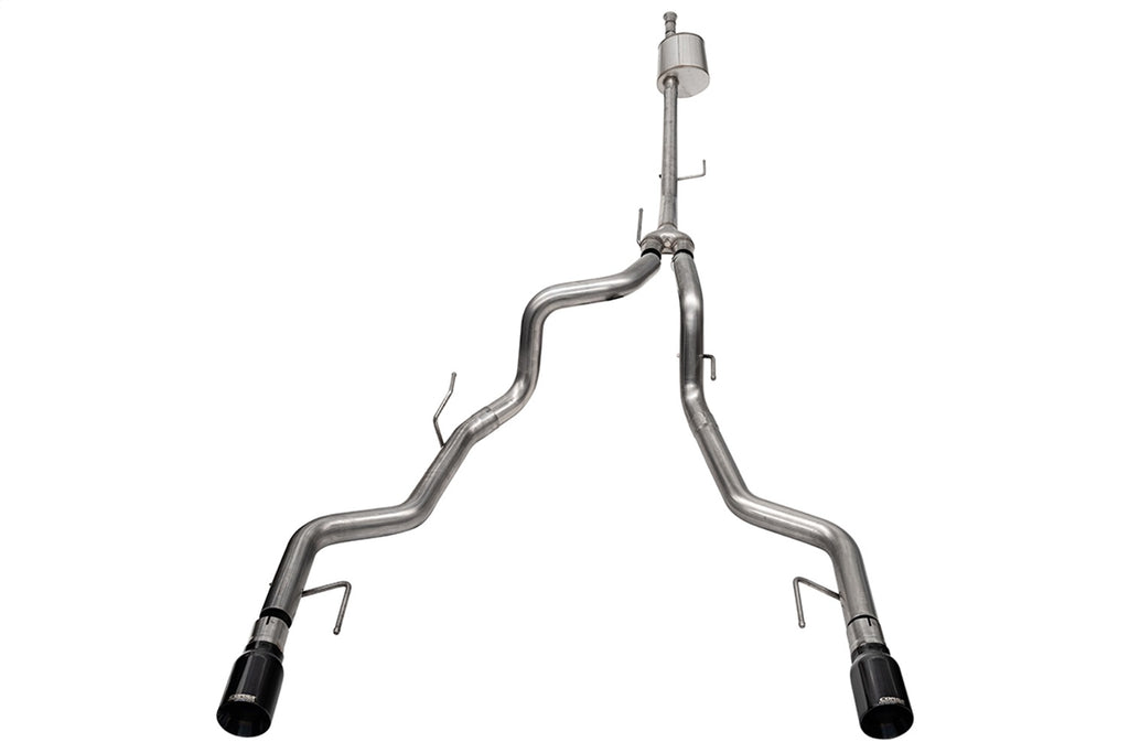 Corsa Performance 21184BLK 3.0in. to 2.75in. Dual Rear Exit Cat-back Exhaust System with 4.0in. Black PVD S for Select Ford F-150