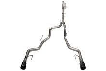 Load image into Gallery viewer, Corsa Performance 21185BLK 3.0in. to 2.75in. Dual Rear Exit Cat-back Exhaust System with 4.0in. Black PVD S for Select Ford F-150