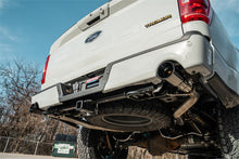 Load image into Gallery viewer, Corsa Performance 21185BLK 3.0in. to 2.75in. Dual Rear Exit Cat-back Exhaust System with 4.0in. Black PVD S for Select Ford F-150