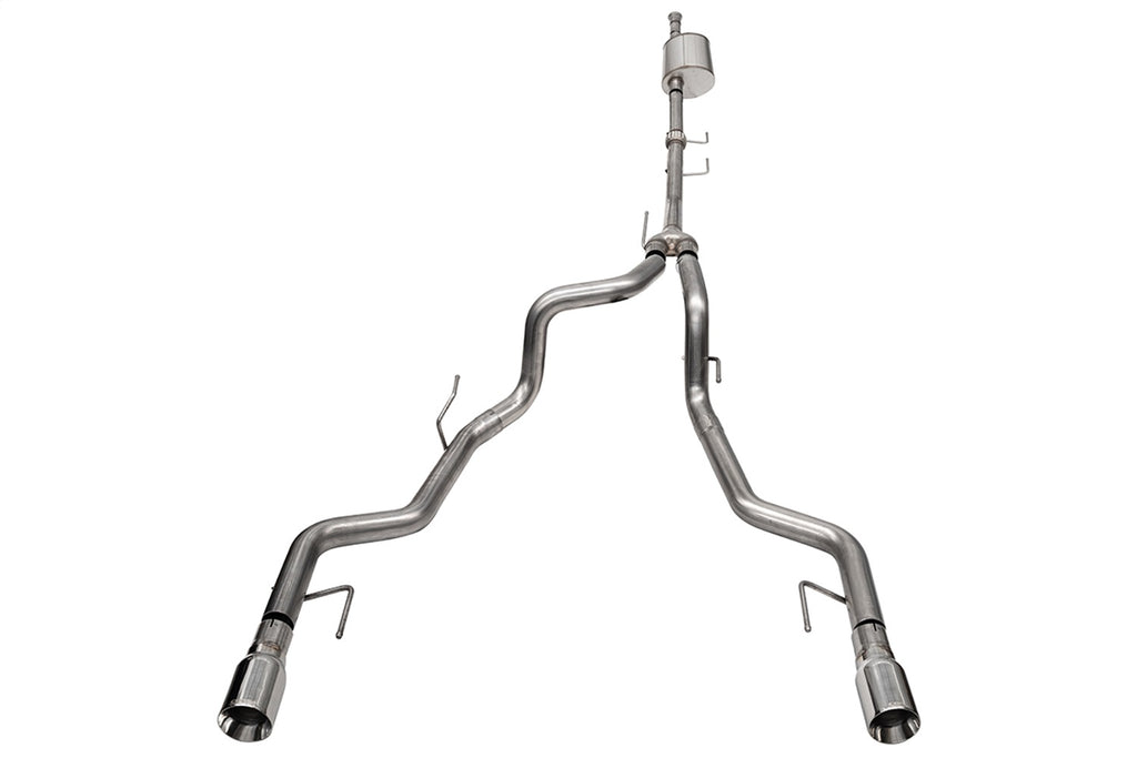 Corsa Performance 21185 3.0in. to 2.75in. Dual Rear Exit Cat-back Exhaust System with 4.0in. Polished St for Select Ford F-150