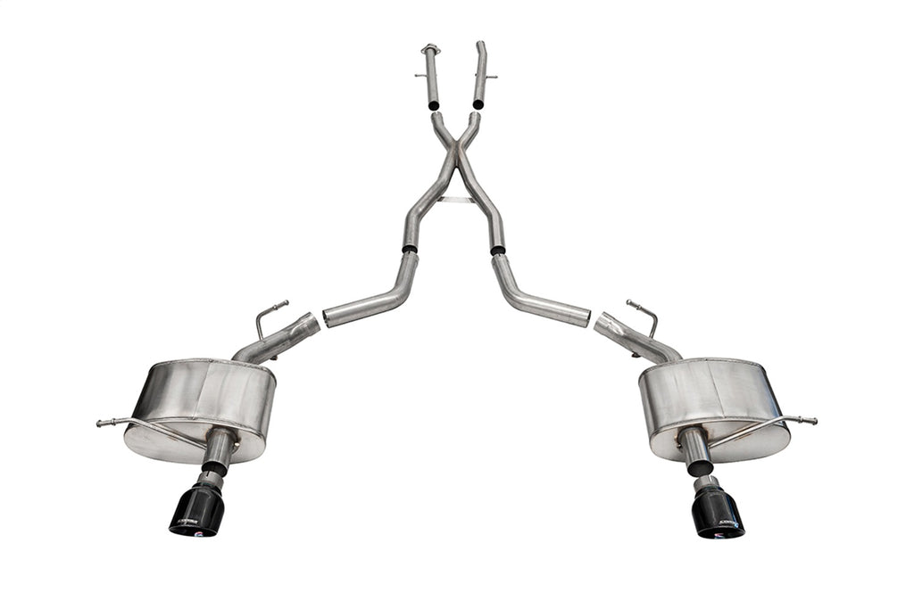 Corsa Performance 21186BLK 2.5in. Dual Rear Exit Cat-Back Exhaust System with Single 4.5in. Black PVD Pro-S for Select Dodge Durango