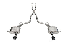 Load image into Gallery viewer, Corsa Performance 21186BLK 2.5in. Dual Rear Exit Cat-Back Exhaust System with Single 4.5in. Black PVD Pro-S for Select Dodge Durango