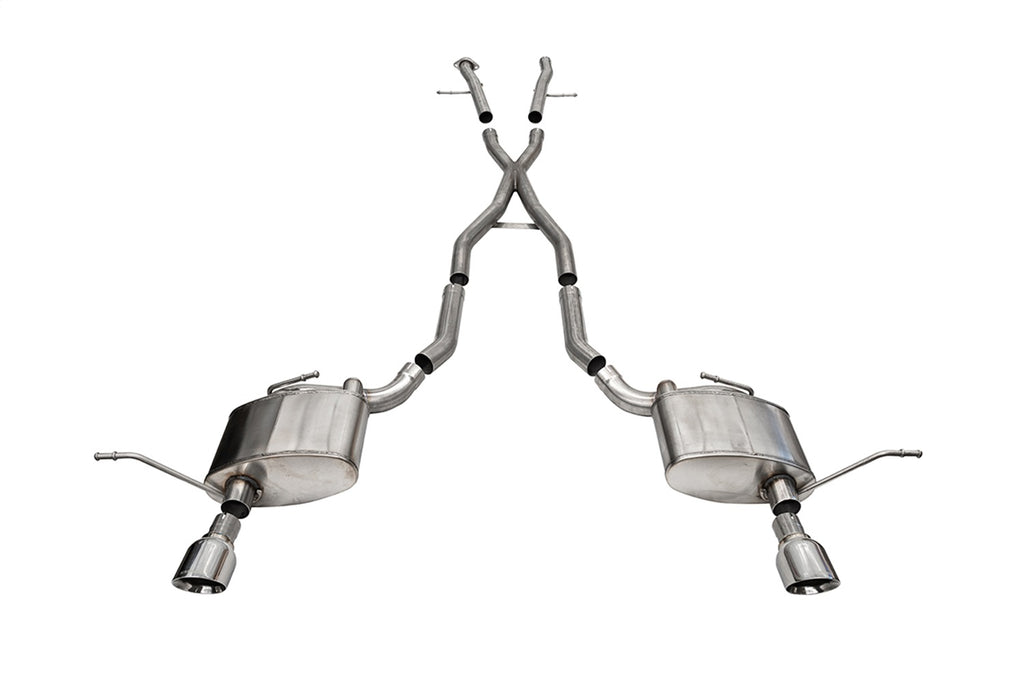 Corsa Performance 21187 2.5in. Dual Rear Exit Cat-Back Exhaust System with Single 4.5in. Polished Pro-Se for Select Jeep Grand Cherokee