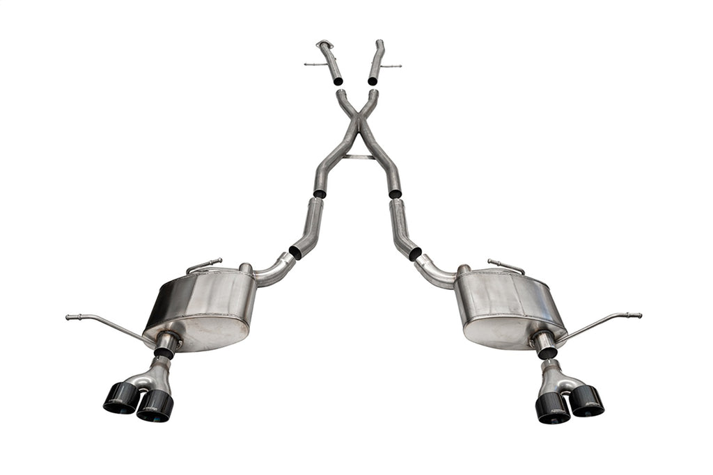 Corsa Performance 21188BLK 2.5in. Dual Rear Exit Cat-Back Exhaust System with Twin 4.0in. Black PVD Pro-Ser for Select Jeep Grand Cherokee