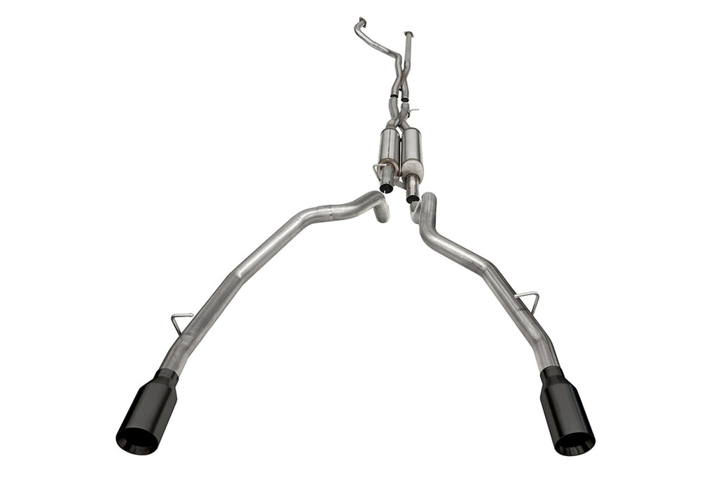 Corsa Performance 21189BPC 3.0in. True Dual Catback Exhaust System with Dual Rear Exit and Flat Cut 5.0in. for Select Ram